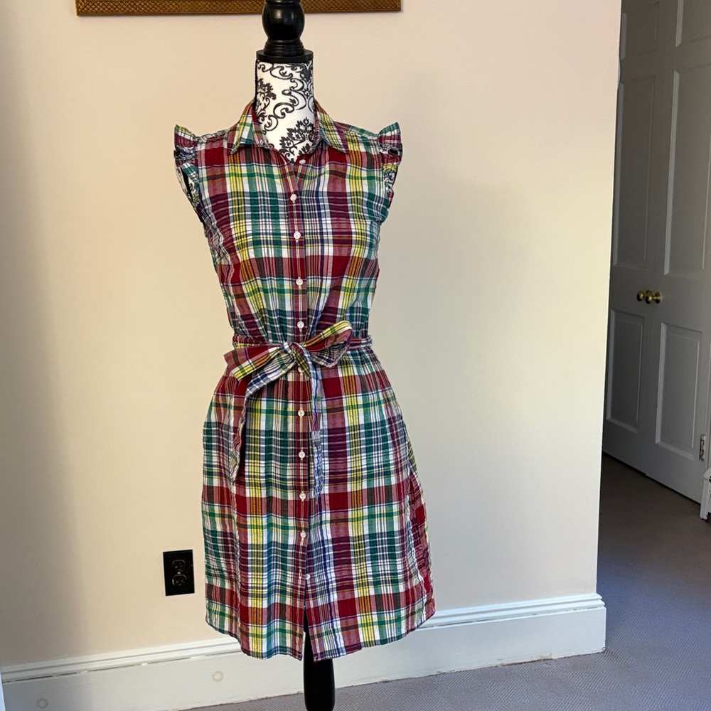 Brooks Brothers Multicolor Plaid Mini Dress